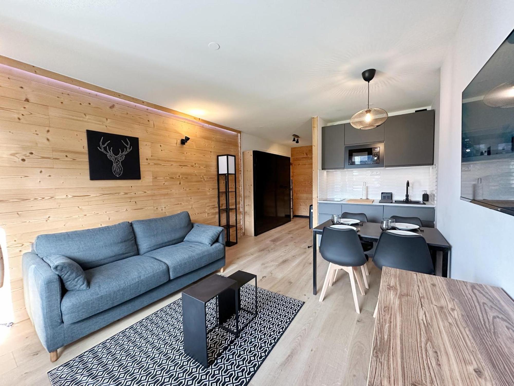 Studio Moderne Avec Parking Prive Pres Du Centre - Fr-1-624-71 Samoëns Zewnętrze zdjęcie